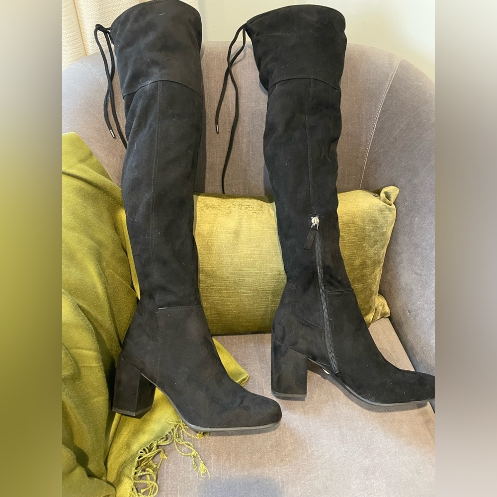 Black over the knees boots